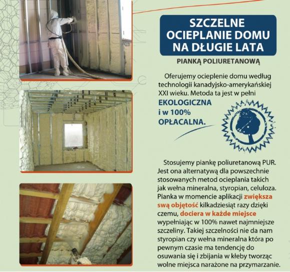 Ocieplanie domów pianką poliuretanową