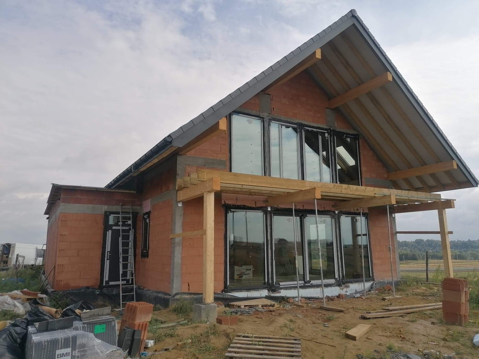 Inwestycja w m. Baranówka. Stolarka Alu Aluprof.