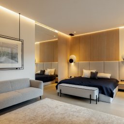 Nowoczesna, przytulna sypialnia - Hiszpania 2023 r.