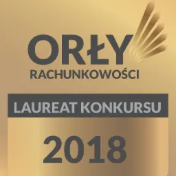Złota nagroda 'Orły Rachunkowości' - Laureat Konkursu 2018.