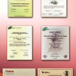 Certyfikaty i Wyróżnienia