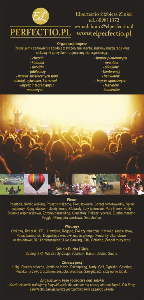 Organizacja imprez oraz ślubu i wesela