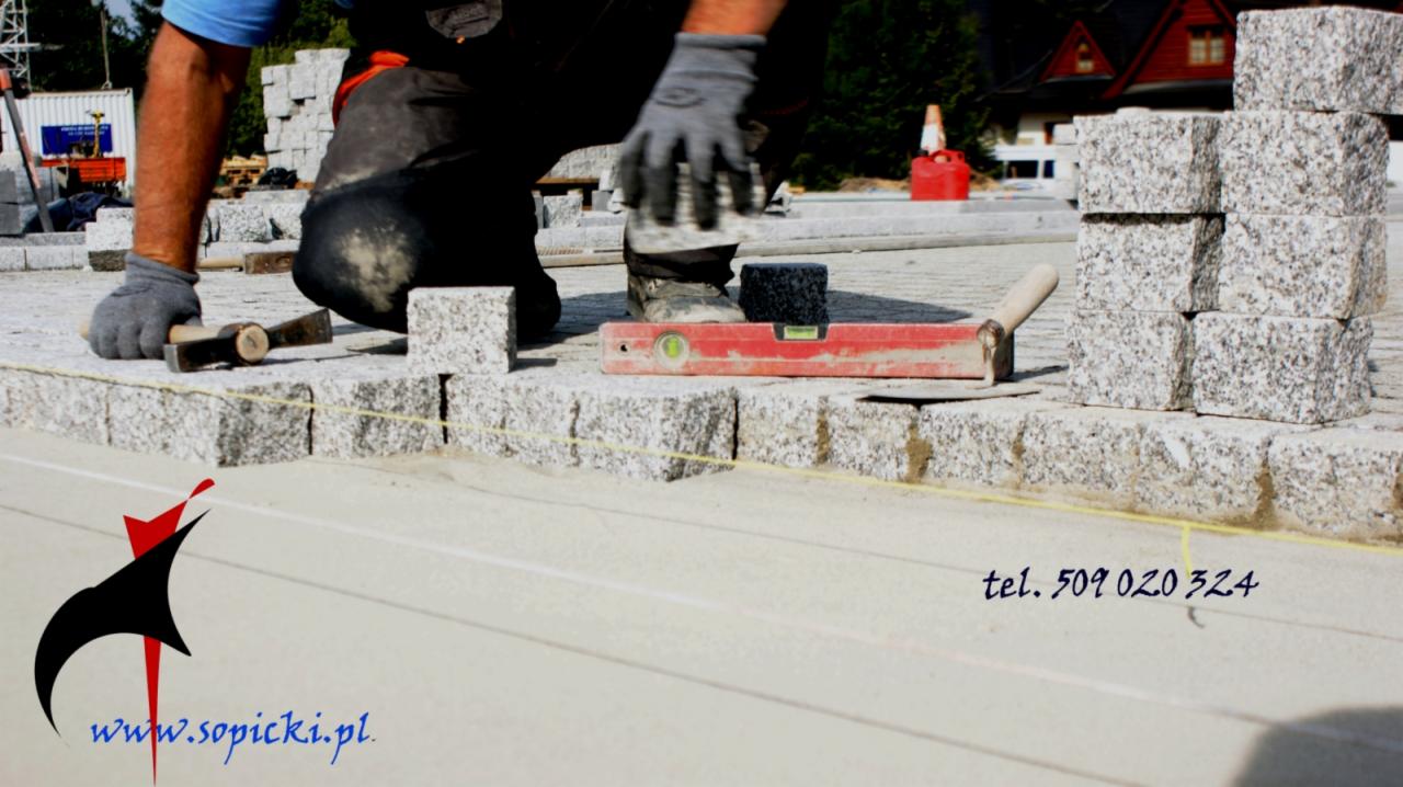 układanie kostki brukowej