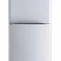 Nowoczesny, wolnostojący dystrybutor wody w kolorze białym z panelem dotykowym do wyboru temperatury wody (zimna, gorąca).