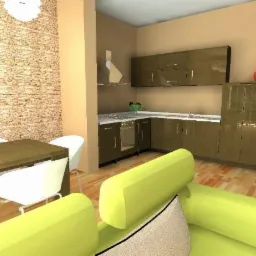 Wizualizacja 3D mieszkania pokazowego