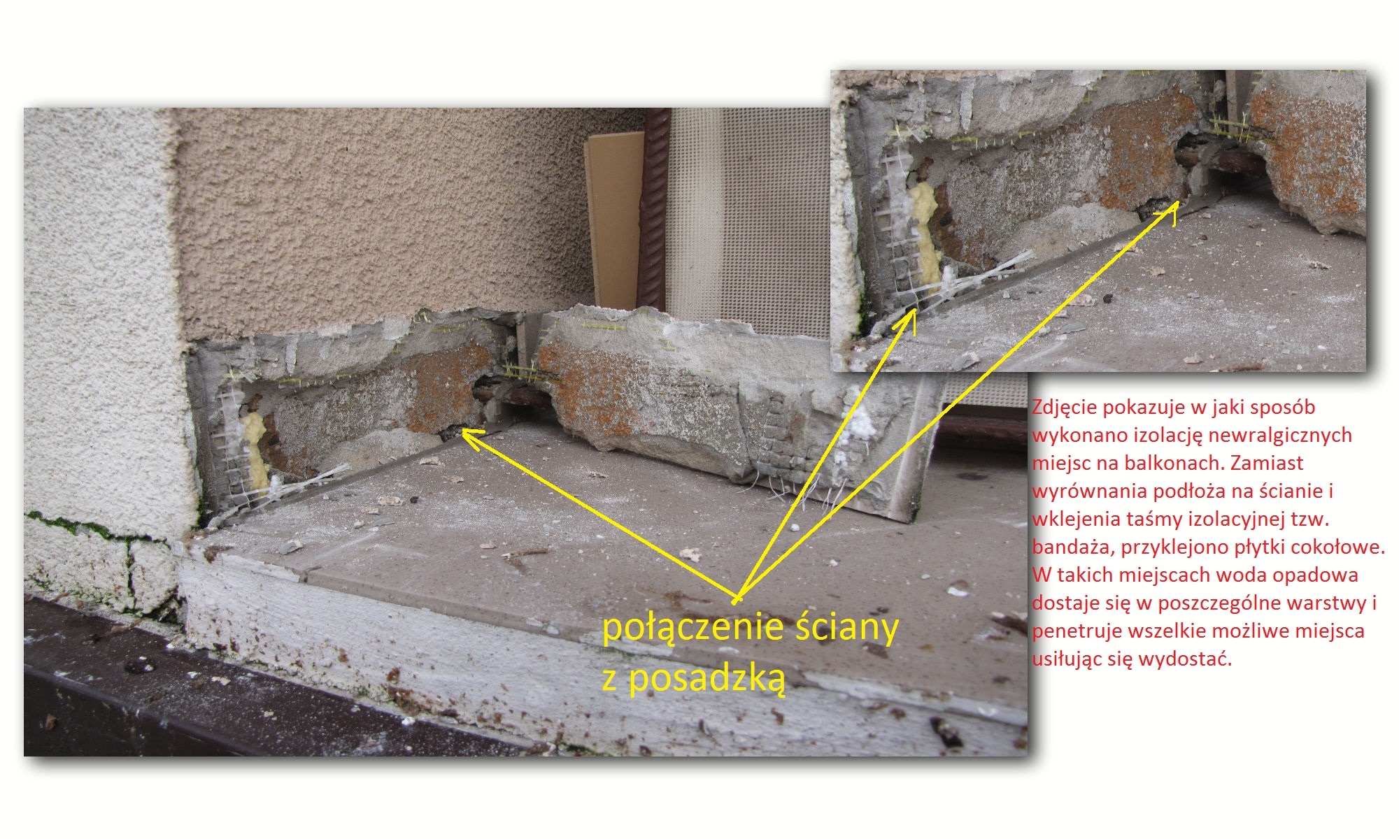 Tak niektórzy wykonują cokoliki balkonów