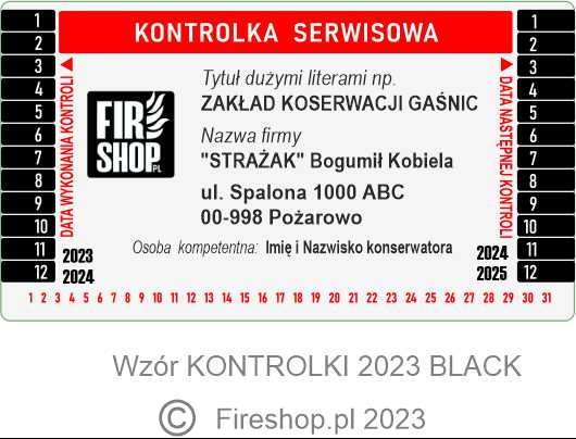 Kontrolki do gaśnic, kontrolki serwisowe, kontrolki na sprzęt, tabliczki znamionowe srebrne