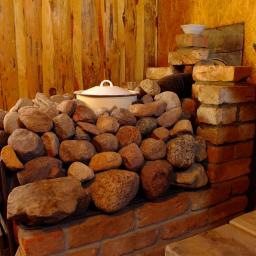 Piec w bajni ( sauna mokra)