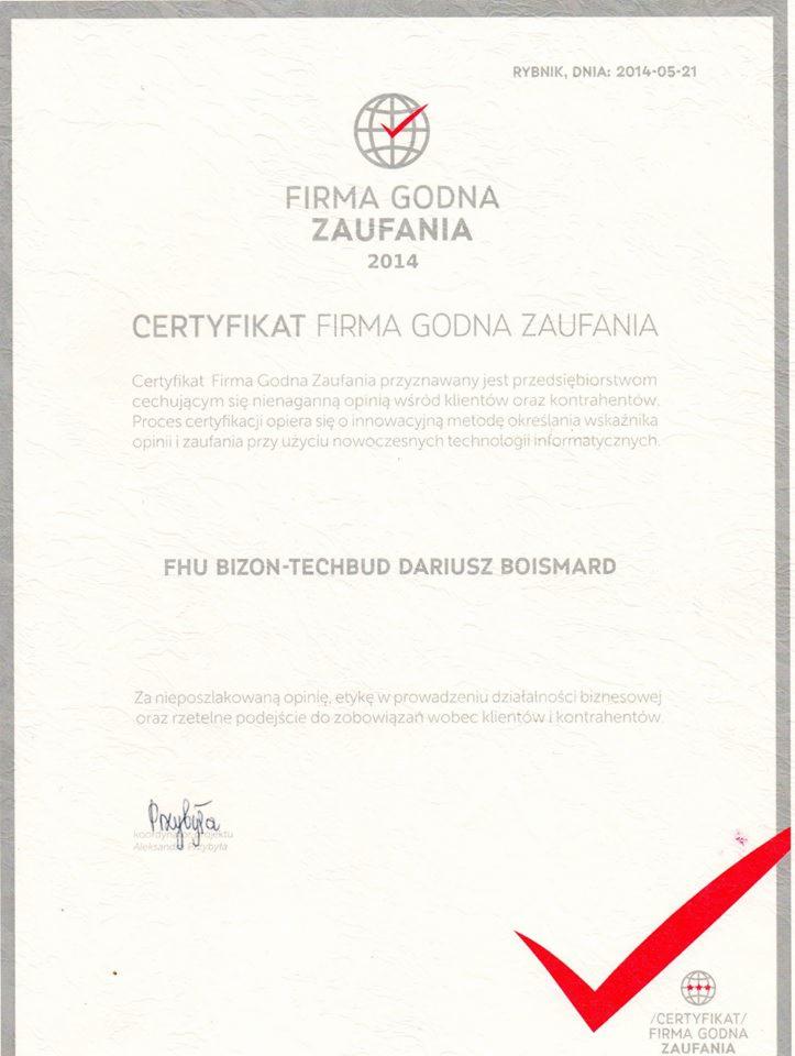 Certyfikat 2