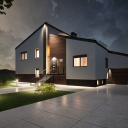 Projekt i wizualizacja elewacji budynku w Gliwicach