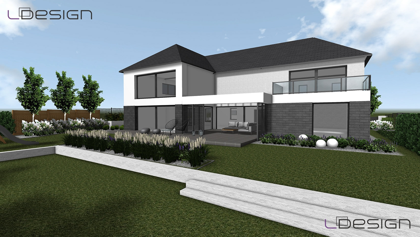 Projekt elewacji nowoczesnej w Katowicach