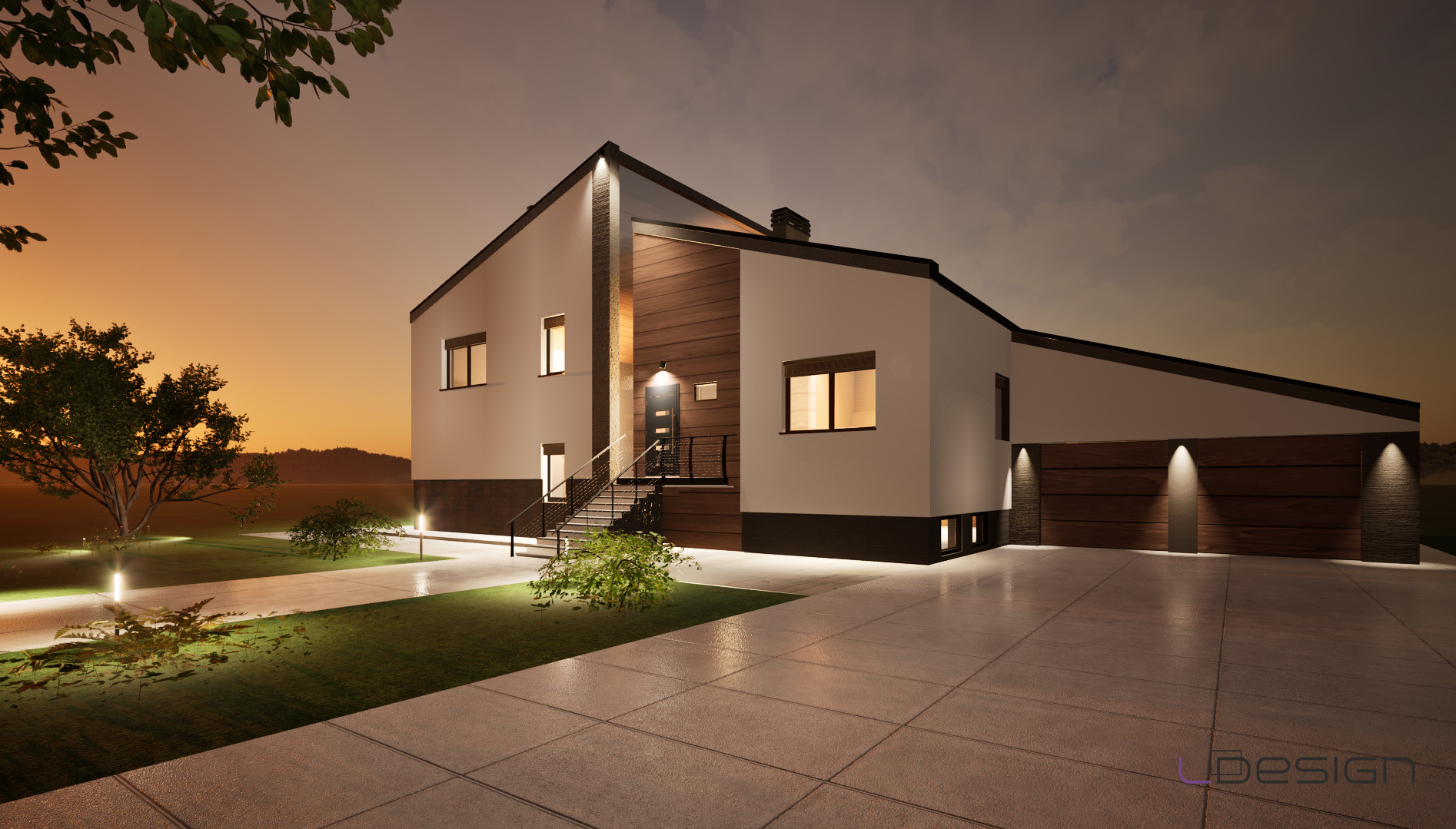 Projekt i wizualizacja elewacji budynku w Gliwicach