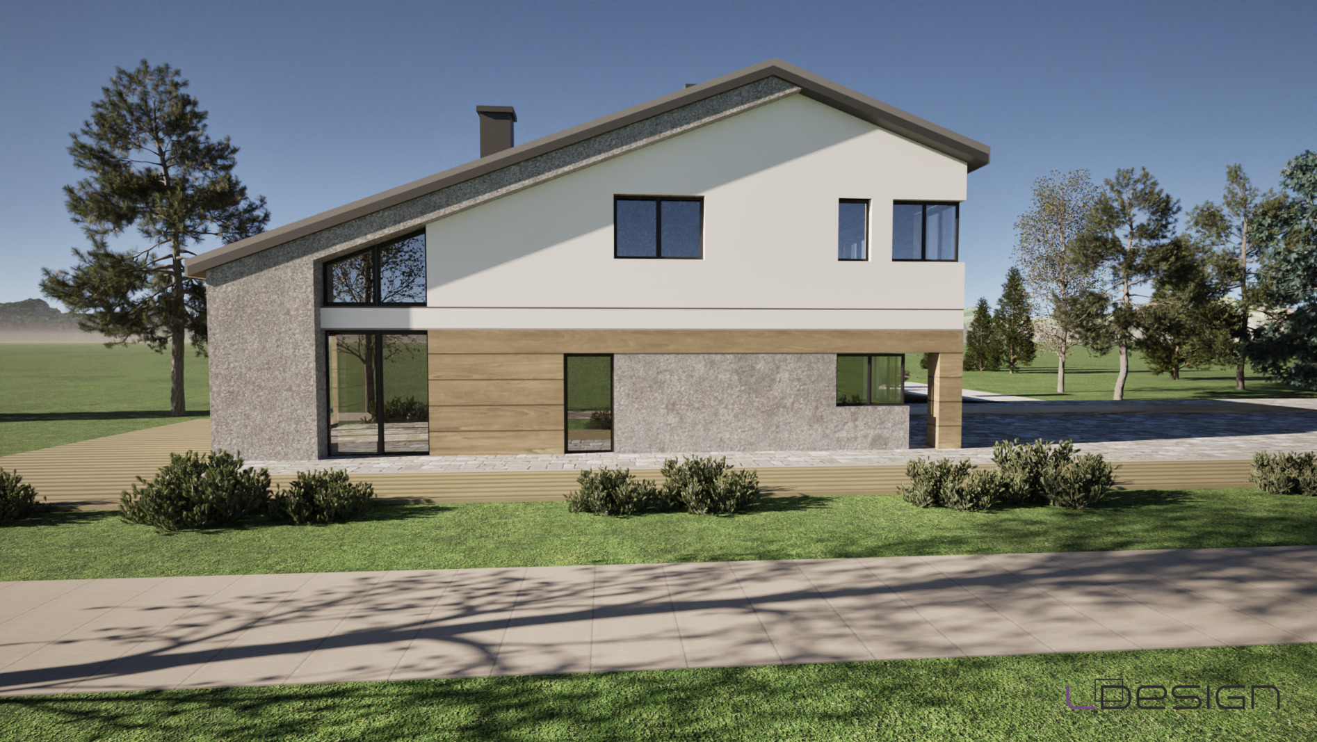 Projekt elewacji domu jednorodzinnego