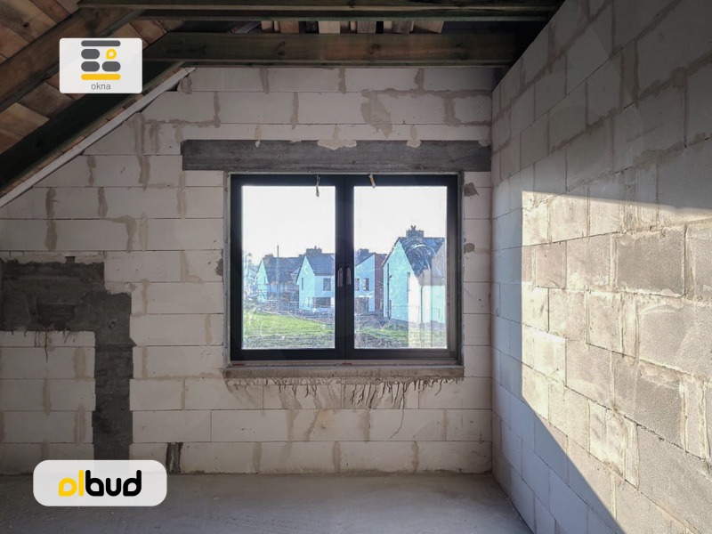 okno alumniowe dwuskrzydłowe
