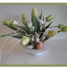 dekoracja kompozycja kwiaty