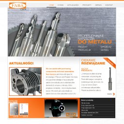 Serwis internetowy dla nowej linii produktowej FABA Metal. 