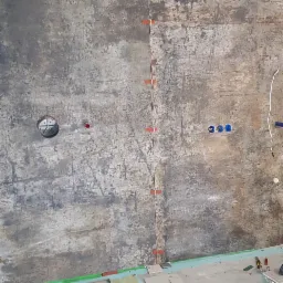 łazienka wykonana z płytek o wym. 260 cm x 120 cm