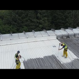 Malowanie dachów, Artdachmal - Mycie hali
