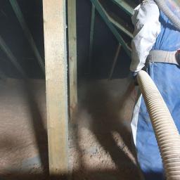 Ocieplenie stropu granulatem naturalnej wełny Steico zell