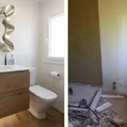 łazienka przed i po