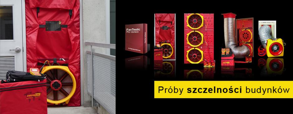 Próba szczelności budynku