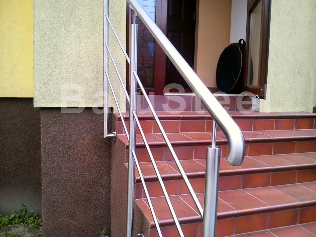 Balustrada ze stali nierdzewnej z montażem