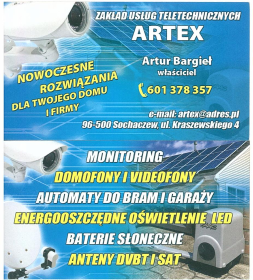 Zakład Usług teletechnicznych ARTEX - Usługi Instalatorskie Sochaczew