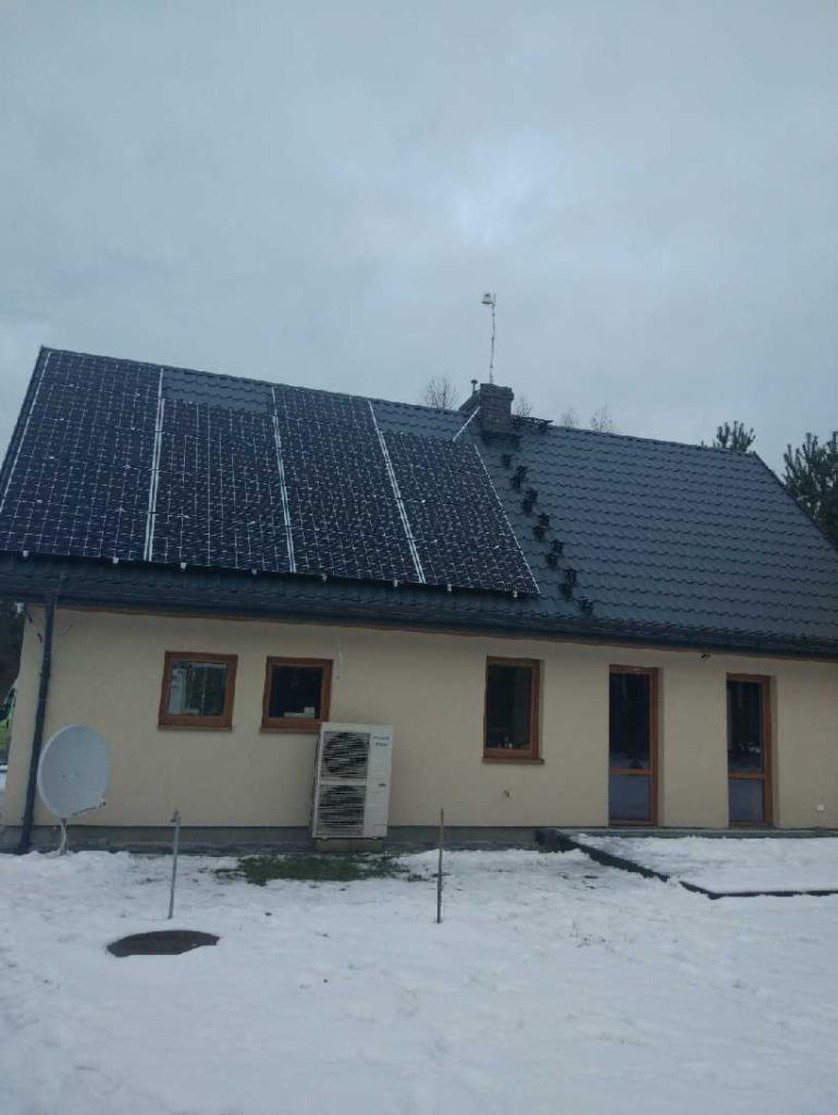 Instalacja fotowoltaiczna 5,4 kW z pompą ciepła powietrzną 12 kW