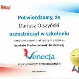 Firma ,,DARO' Dariusz Olszyński oferuje usługi Blacharsko-Dekarskie!