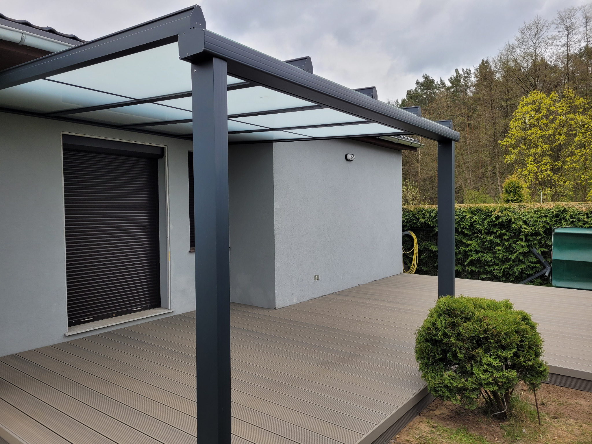 zadaszenie tarasu , taras kompozytowy