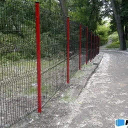 Ogrodzenie panelowe - kolor czarny