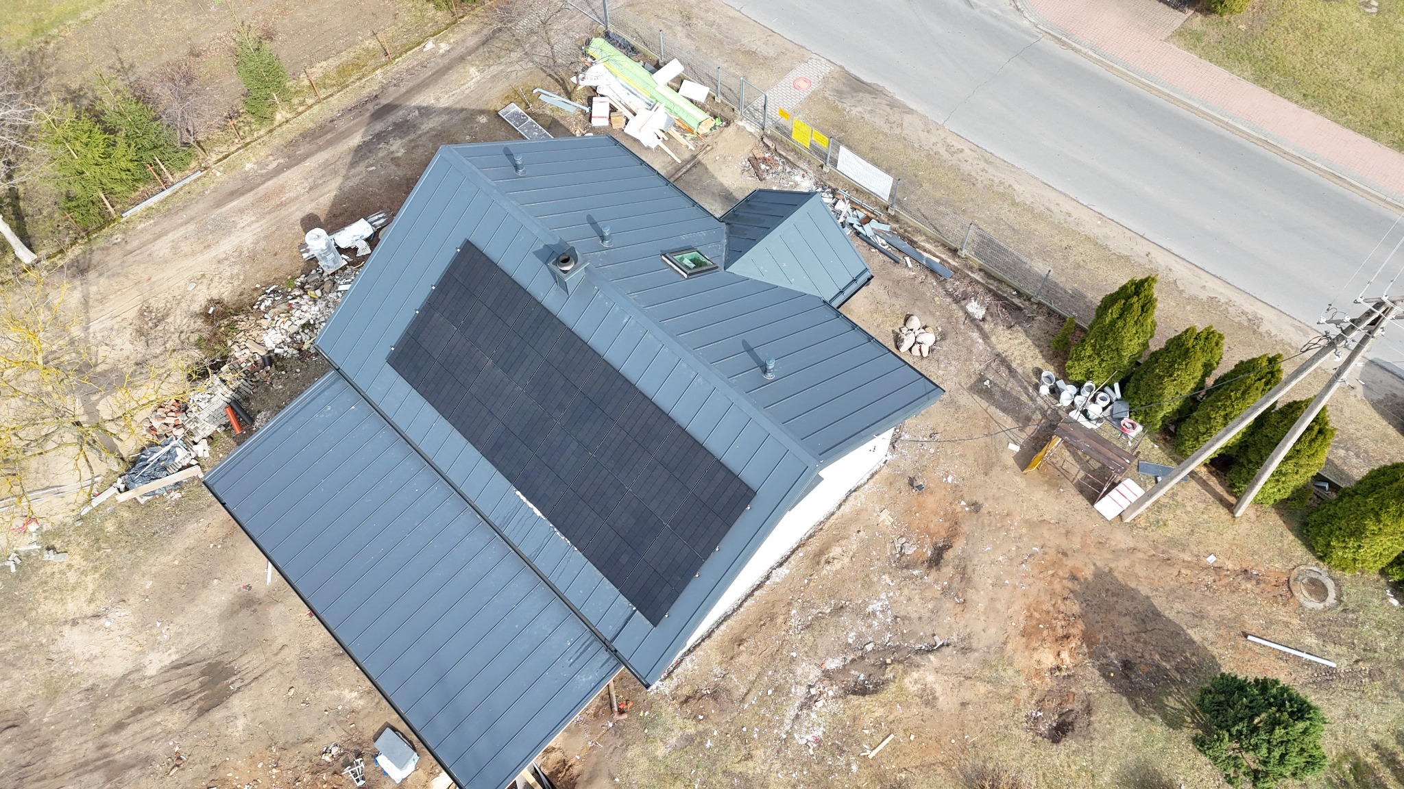 Panel dachowy Pruszyński. PMG 7016 antracyt