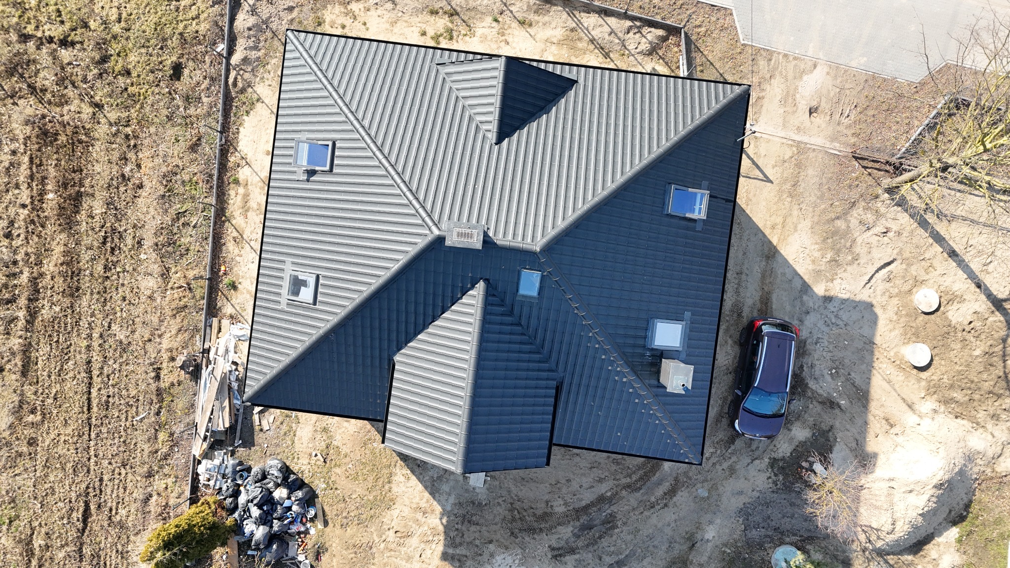 Blachodachówka Aurora Bratex. Ral 9005