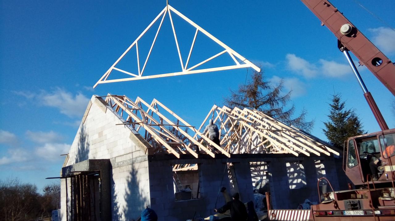 montaż następnego wiązara