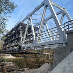 piaskowanie i malowanie most kolejowy Brzeźnica 