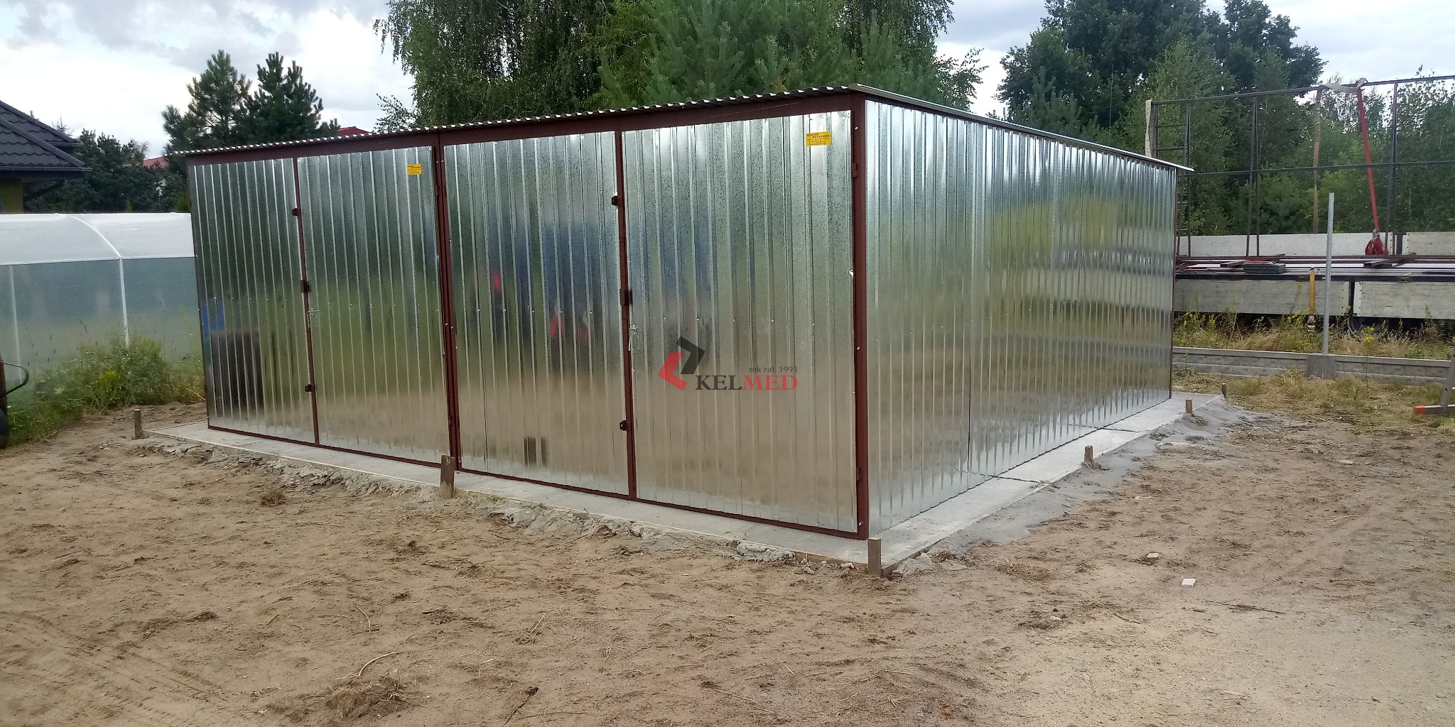 Garaż 6x6 Spad na Tył Ocynk