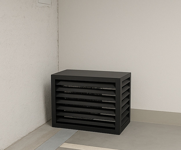 Montaż jednostki wewnętrznej - parking podziemny MTP. Klima Plus - Klimatyzacja Wentylacja Montaż Serwis Poznań