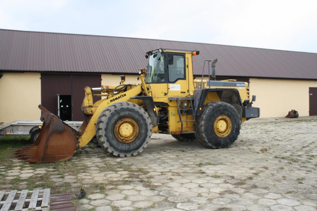 Wynajmę ładowarkę kołową Komatsu WA 470 o ładowności łyżki 4,5 m3
