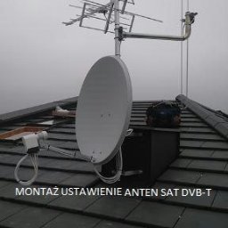 Montaż zestawu anten tv-sat dvb-t