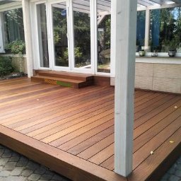 Tarasy z montażem i drewno do Sauny - Realizajca - deska egoztyczna Angelim Amorgosso