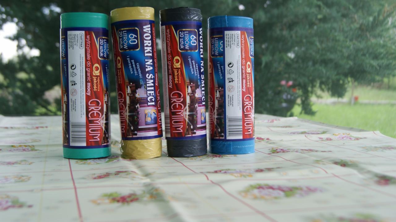 Worki na śmieci 60 l do segregacji i pakowania