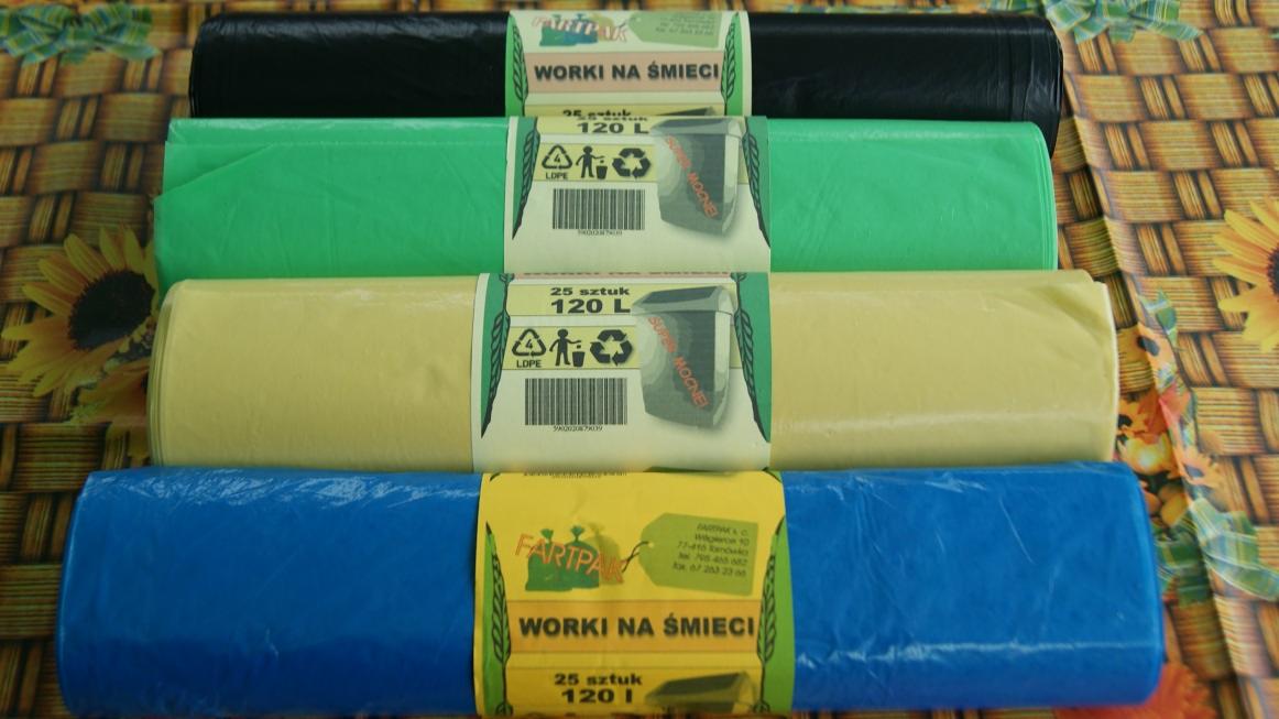 Worki na śmieci 120l Rolka 25 szt