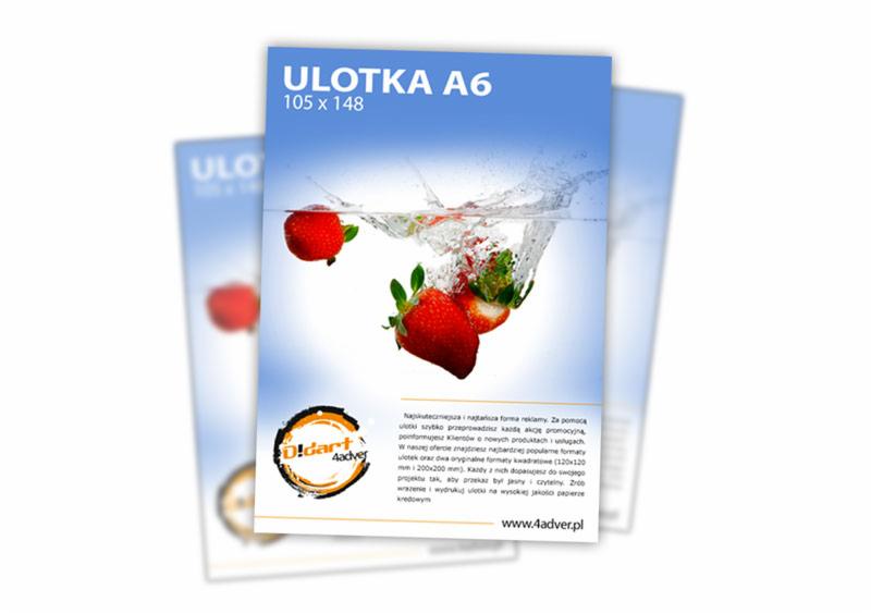 Ulotka a6 (4+4) 500 szt.