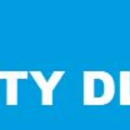 Napis 'KREDYTY DLA FIRM' w białej czcionce na jednolitym, błękitnym tle.