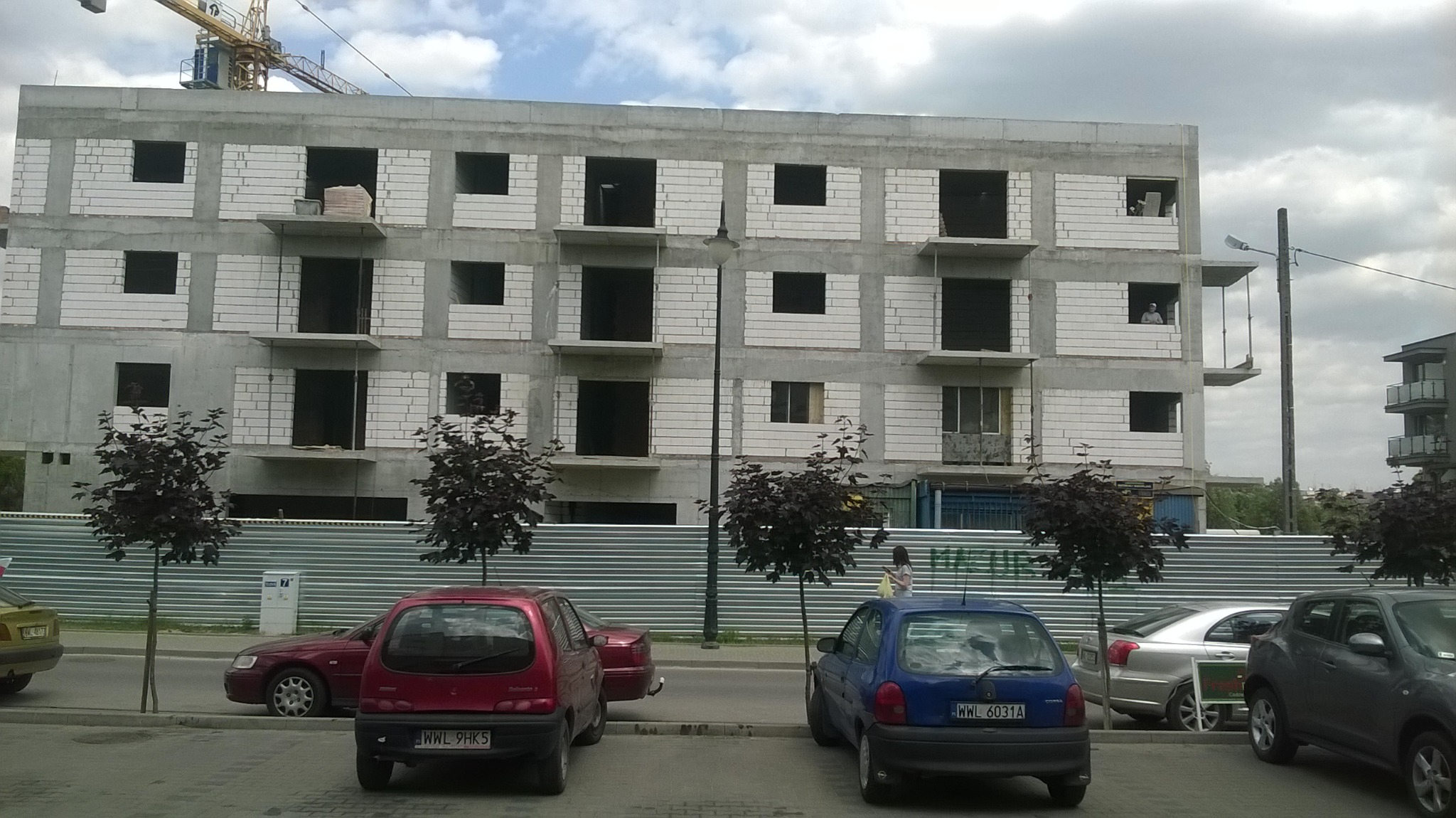 Budynek usługowo-mieszkalny Lecha Falandysza Radzymin, trzy bloki.