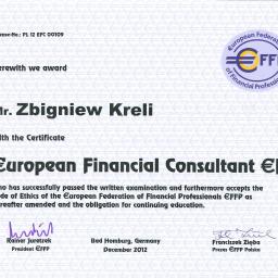 Europejski Doradca Finansowy II stopnia