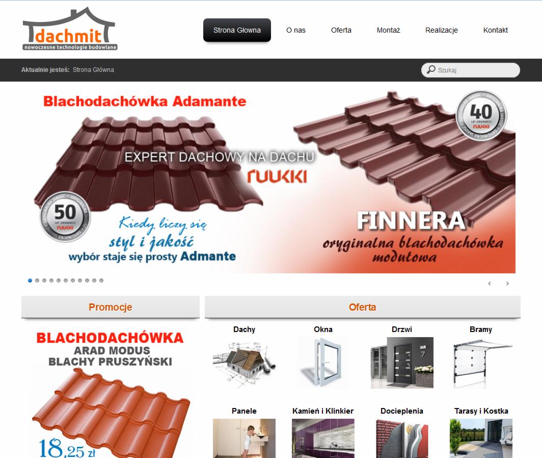 Strona www dla firmy Dachmit: www.dachmit.pl