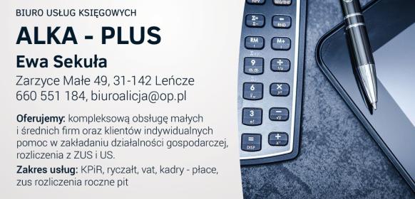 FHU "ALKA-PLUS" - Doradca podatkowy Leńcze