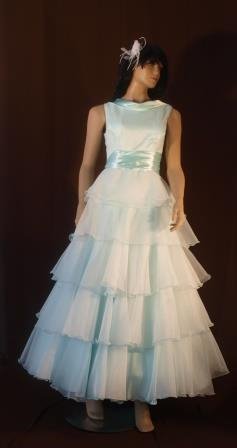 SUKNIA ŚLUBNA - miętowa