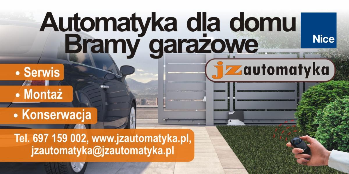 Automatyka bram garażowych Nice z Puszczy Mariańskiej: serwis, montaż, konserwacja. Pilot w dłoni, brama i auto w tle. Kontakt: jzautomatyka.pl.